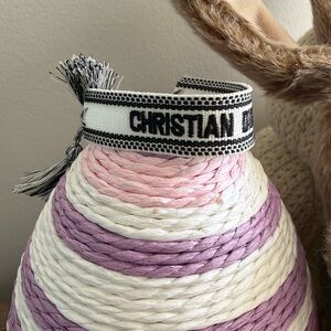 Christian Dior Black and White Bracelet